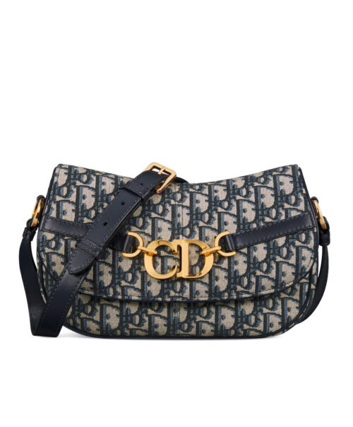 Christian Dior Small CD Besace Bag Dark Blue